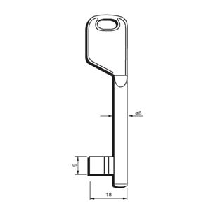 Klíč Hobes tvarový číslo 36 TENKÝ