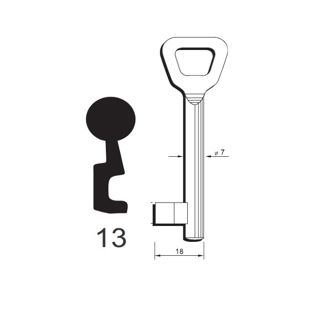 Klíč Hobes tvarový číslo 13