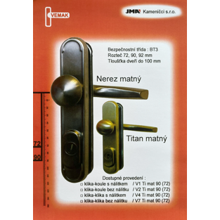 Kování Vemak V7 kl/kl