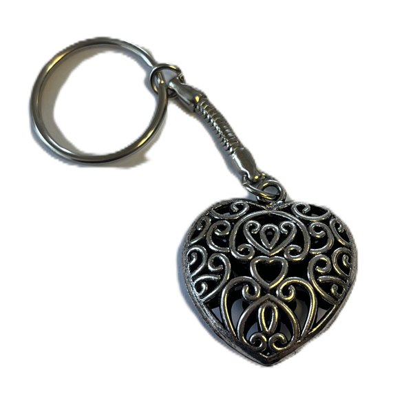 Přívěsek - Srdce kovové 30x30 *