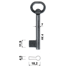 Klíč dozický předřezaný S 323