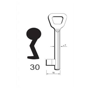 Klíč tvarový Hobes číslo 30