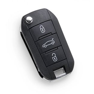 Dálk. ovl. PSA 3tl. kufr HU83 ID4A Hitag AES FSK / 434 MHz