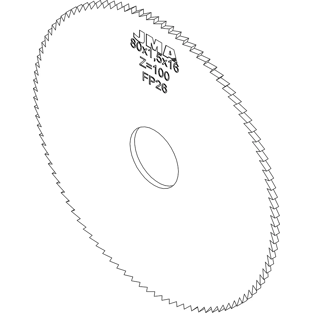 Fréza FP26W (80x1,5x16) WIDIA - Titan Bit, Volga Bit 1,5 mm