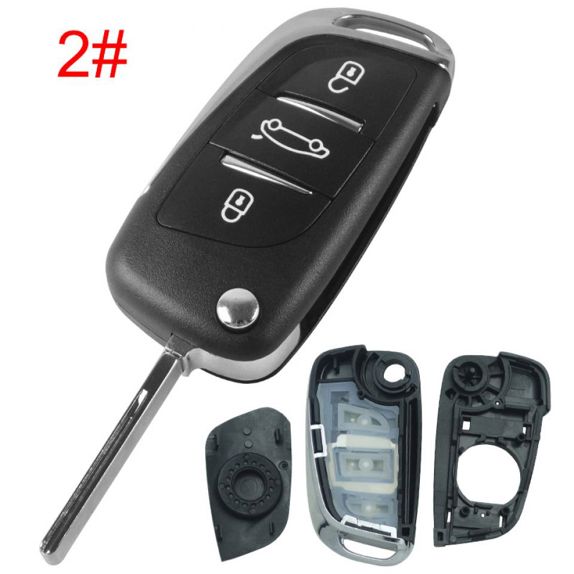 Obal klíče new Citroën, Peugeot 3tl. HU-HCAP / HU83 baterie v obalu