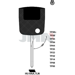 Klíč JMA TP00 HU-HAATLN