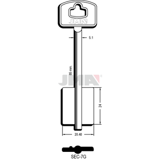 Klíč JMA SEC-7G