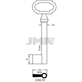 Klíč JMA V-5G(CV)