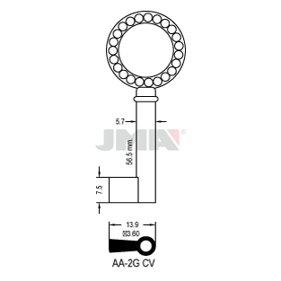 Klíč JMA AA-2G(CV)