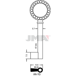 Klíč JMA AA-1G