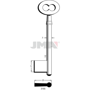 Klíč JMA 213G