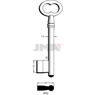 Klíč JMA 203G