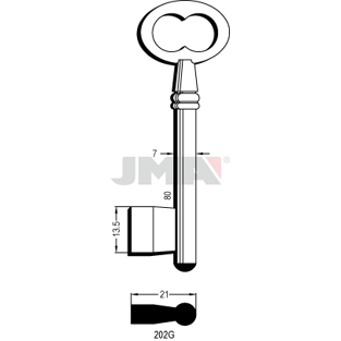 Klíč JMA 202G