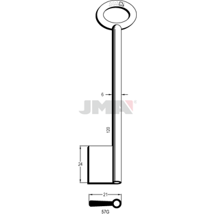 Klíč JMA 57G NIK/G