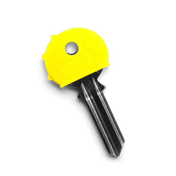 Rozlišovací klobouček na klíče JMA - žlutý