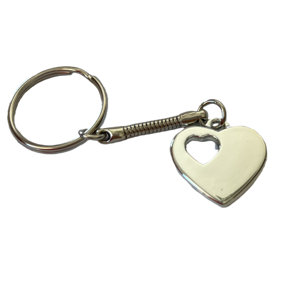 Přívěsek - Srdce pokovené *